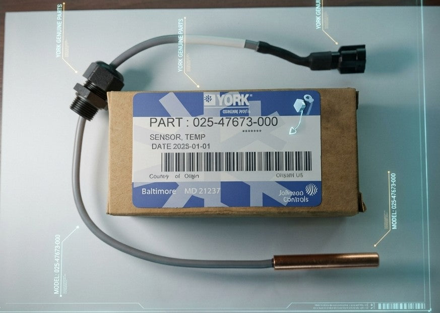 York Chiller Temperature Sensor 025-47673-000 | Genuine Johnson Controls HVAC Part