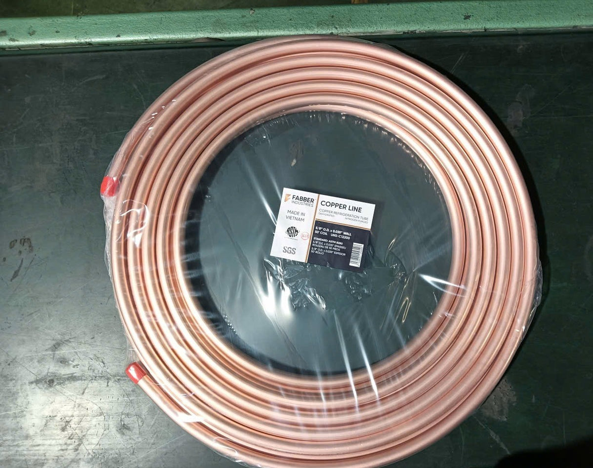 3/8" OD x 0.035" Wall Copper Tube Coil (50 FT)  Refrigeration – ASTM B280