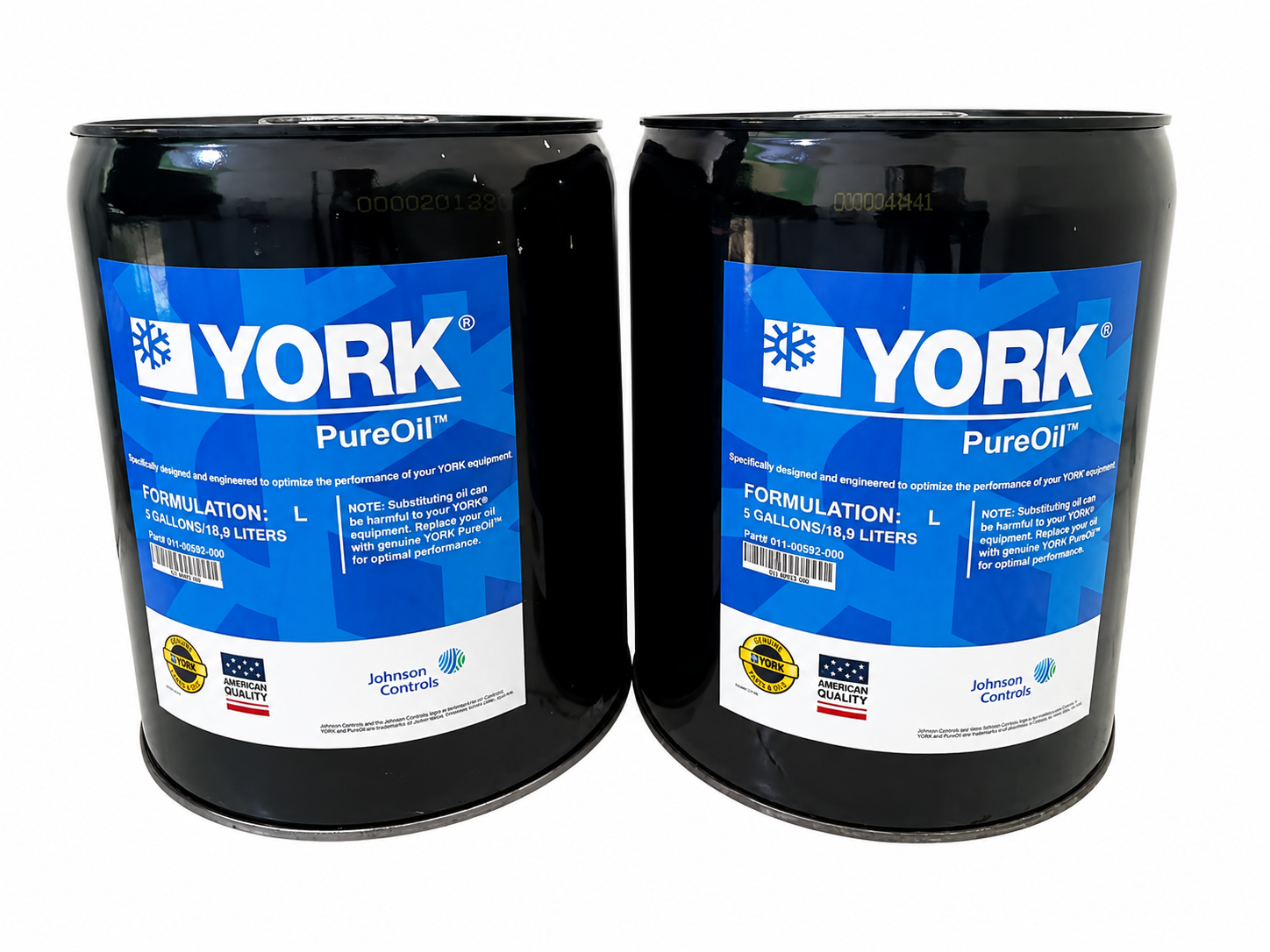 York Pure Oil Type L Chiller Oil (011-00592-000) - 5 Gallon